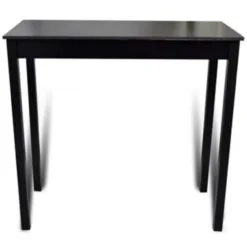 vidaXL - Bartafel - Zwart - Hout