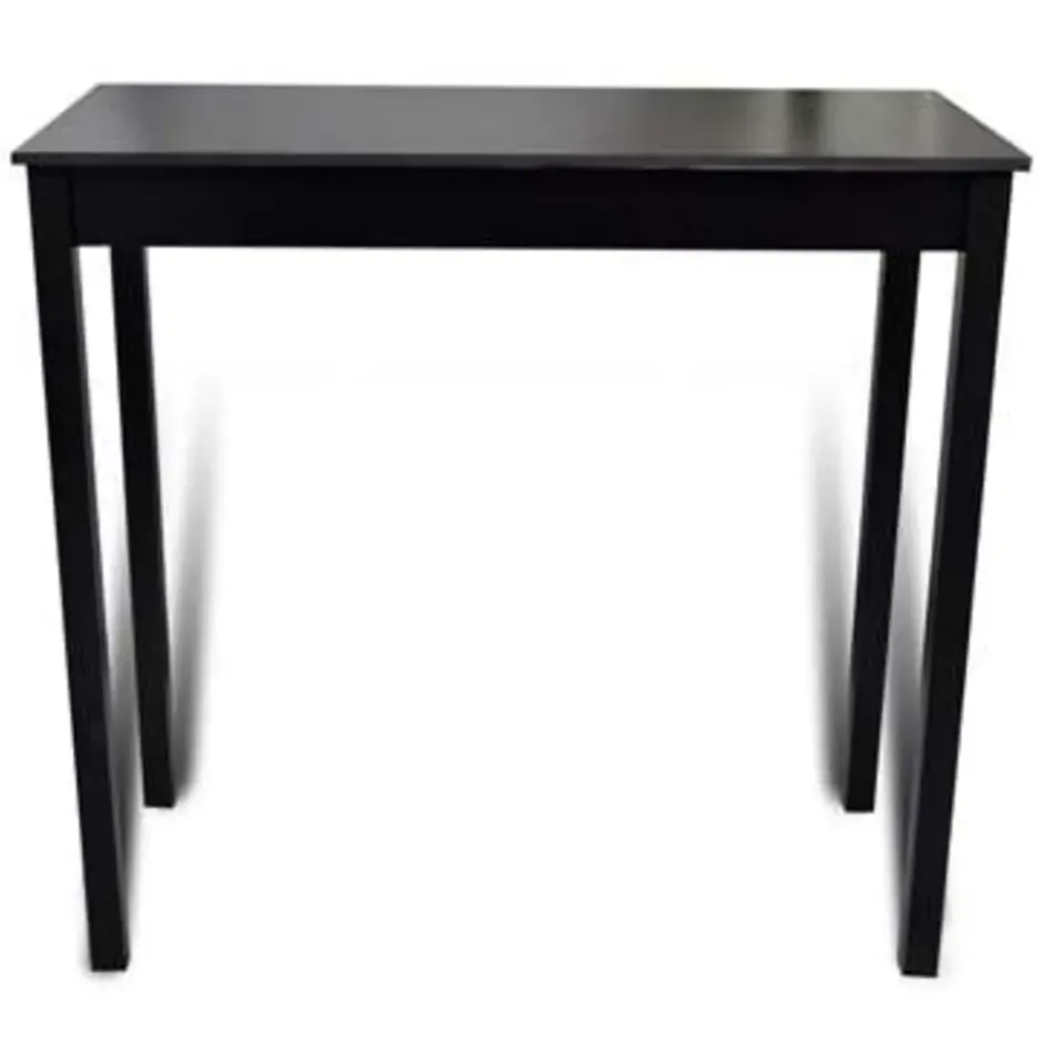 vidaXL - Bartafel - Zwart - Hout