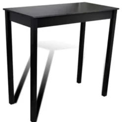 vidaXL - Bartafel - Zwart - Hout