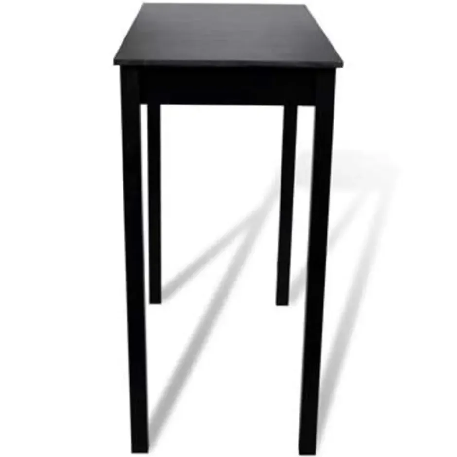 vidaXL - Bartafel - Zwart - Hout