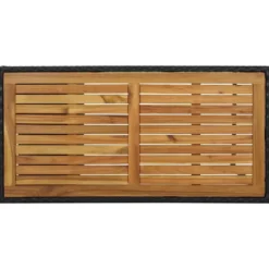 vidaXL - Bartafel - Zwart - Poly rattan
