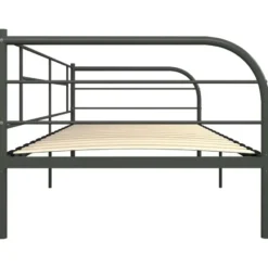 vidaXL - Bedbank - Grijs - Metaal - 90x200 cm