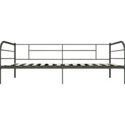 vidaXL - Bedbank - Grijs - Metaal - 90x200 cm