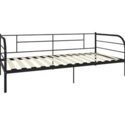 vidaXL - Bedbank - Zwart - Metaal - 90 x 200 cm