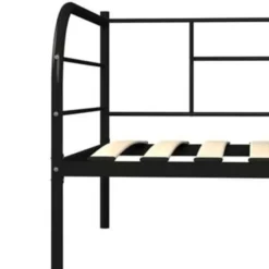 vidaXL - Bedbank - Zwart - Metaal - 90 x 200 cm