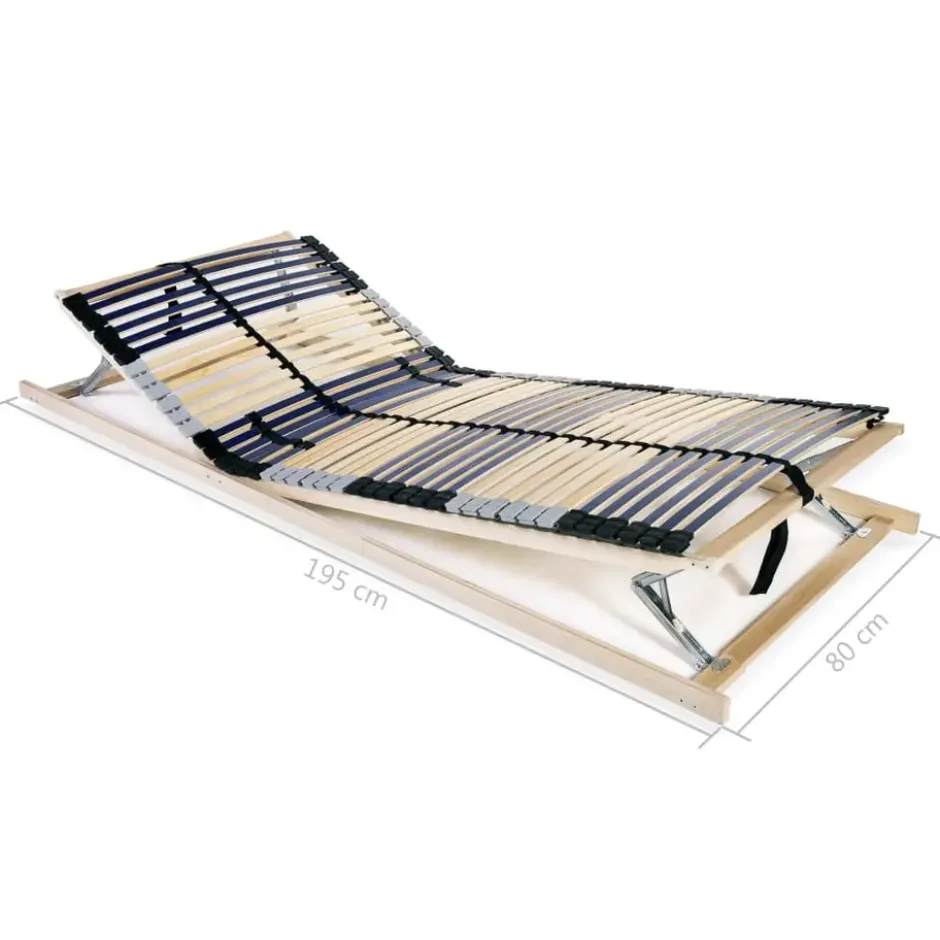 vidaXL - Bedbodem - Bruin - Hout - 80 x 200 cm