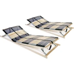 vidaXL - Bedbodem - Bruin - Hout - 90 x 200 cm
