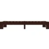 vidaXL - Bed frame - Donkerbruin - Massief grenenhout - 90x200 cm