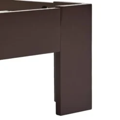 vidaXL - Bed frame - Donkerbruin - Massief grenenhout - 90x200 cm