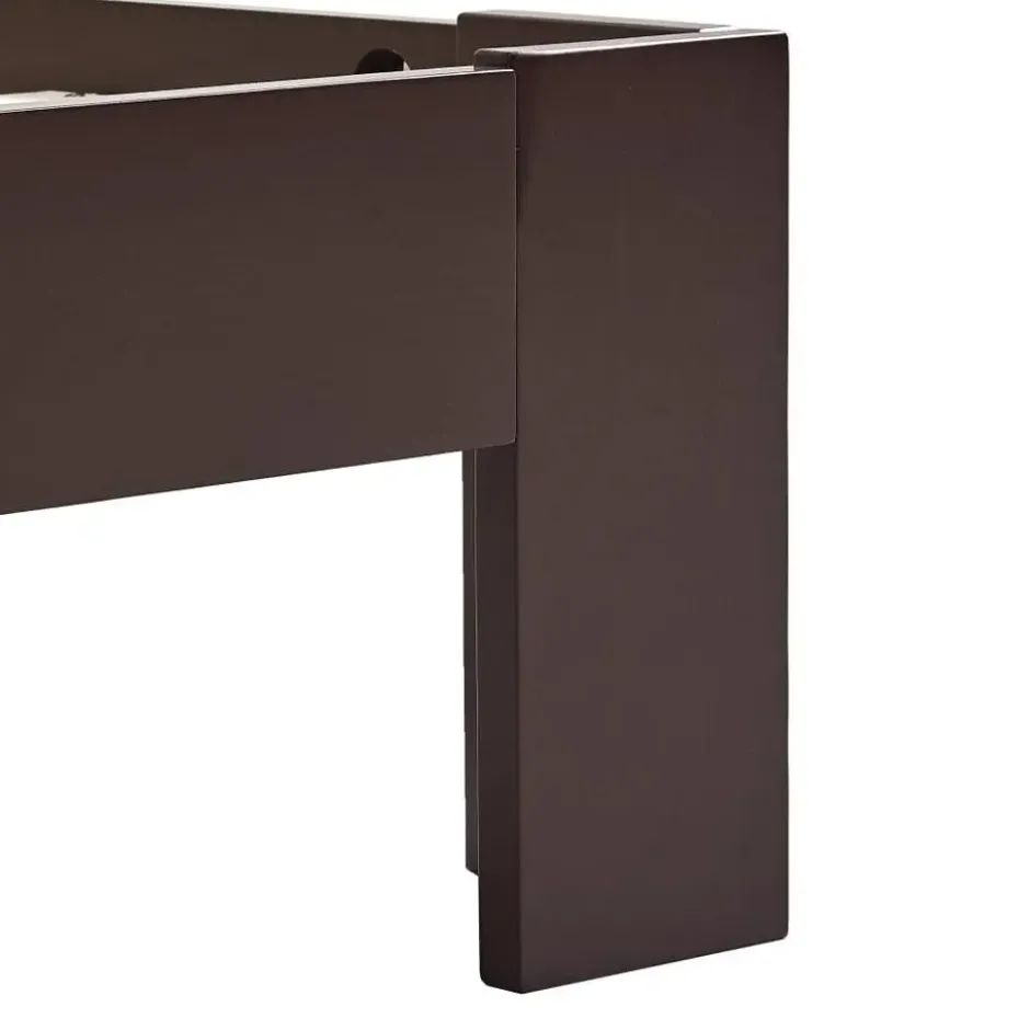 vidaXL - Bed frame - Donkerbruin - Massief grenenhout - 90x200 cm