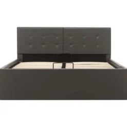 vidaXL - Bedframe - Grijs - Kunstleer - 120 x 200 cm