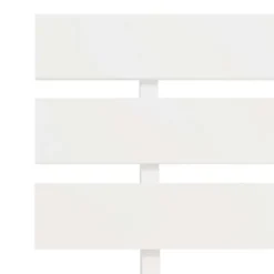 vidaXL - Bed frame met hoofdbord - Wit - Massief grenenhout - 90x200 cm
