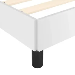 vidaXL - Bed frame met hoofdeinde excl. matras - Wit - 80x200 cm