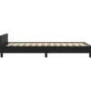 vidaXL - Bed frame met hoofdeinde - Zwart - Kunstleer - 80x200 cm