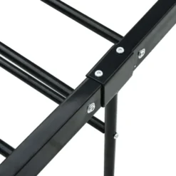 vidaXL - Bed frame met hoofdeinde - Zwart - Metaal - 100x200 cm