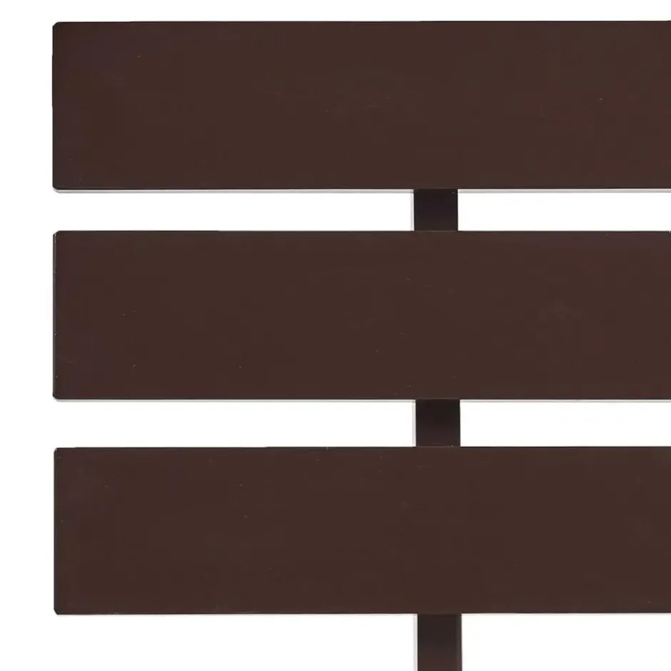 vidaXL - Bed frame met hoofdeinde - Donkerbruin - Grenenhout - 160x200 cm