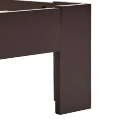 vidaXL - Bed frame met hoofdeinde - Donkerbruin - Grenenhout - 160x200 cm