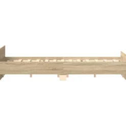 vidaXL - Bed frame met hoofd- en voeteneinde - Sonoma eikenkleur - 160x200 cm