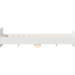 vidaXL - Bed frame met hoofd- en voeteneinde - Wit - 160x200 cm