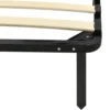 vidaXL - Bed frame met hout lattenbodem - Zwart - Metaal - 90x200 cm