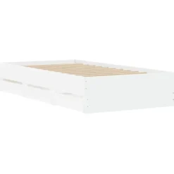 vidaXL - Bed frame met lades - Wit - Bewerkt hout - 90x200 cm