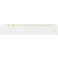vidaXL - Bed frame met lades - Wit - Bewerkt hout - 90x200 cm