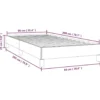 vidaXL - Bed frame met lattenbodem zonder matras Zwart - Stof - 90x200 cm