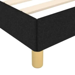 vidaXL - Bed frame met lattenbodem zonder matras Zwart - Stof - 90x200 cm