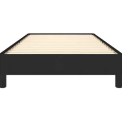vidaXL - Bed frame met lattenbodem zonder matras - Zwart - Stof - 90x200 cm