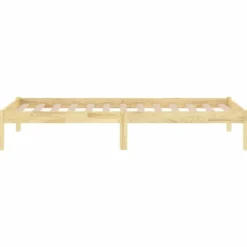 vidaXL - Bed frame met lattenbodem - Naturel - Massief grenenhout - 90x190 cm