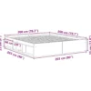 vidaXL - Bed frame met opbergruimte - Sonoma eikenkleurig - Hout - 200x200 cm