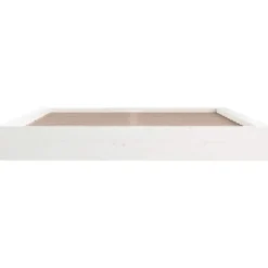 vidaXL - Bed frame met opbergruimte - Wit - Massief hout - 160x200 cm