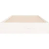 vidaXL - Bed frame pallet - Wit - Massief hout - 90x200 cm