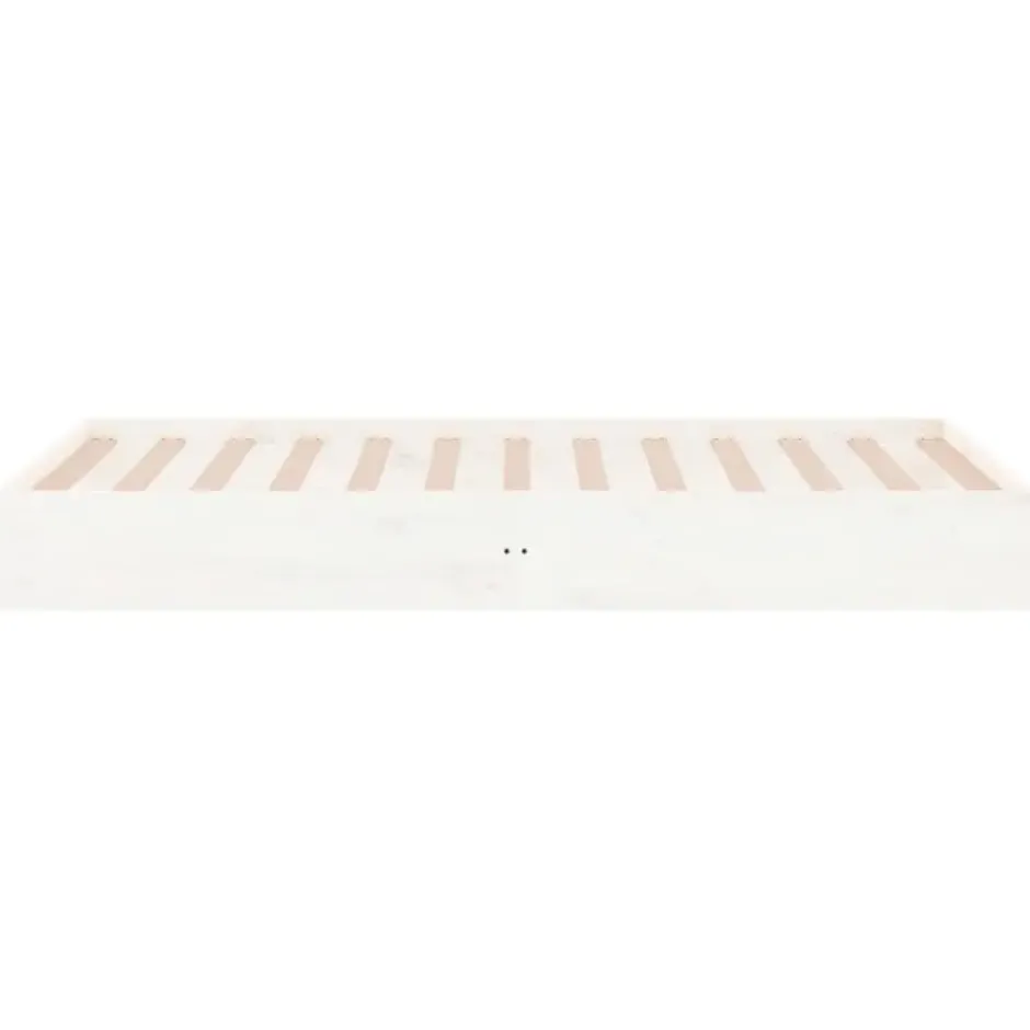 vidaXL - Bed frame pallet - Wit - Massief hout - 90x200 cm