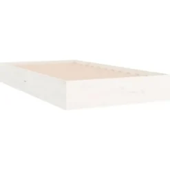 vidaXL - Bed frame pallet - Wit - Massief hout - 90x200 cm