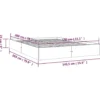 vidaXL - Bed frame pallet - Wit - Massief hout - 140x200 cm