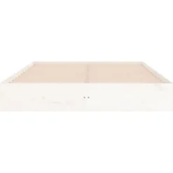 vidaXL - Bed frame pallet - Wit - Massief hout - 140x200 cm