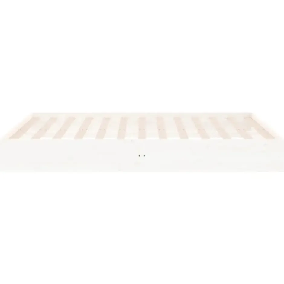 vidaXL - Bed frame pallet - Wit - Massief hout - 140x200 cm