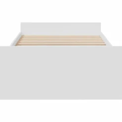 vidaXL - Bedframe - Wit - Bewerkt hout - 90 x 190 cm