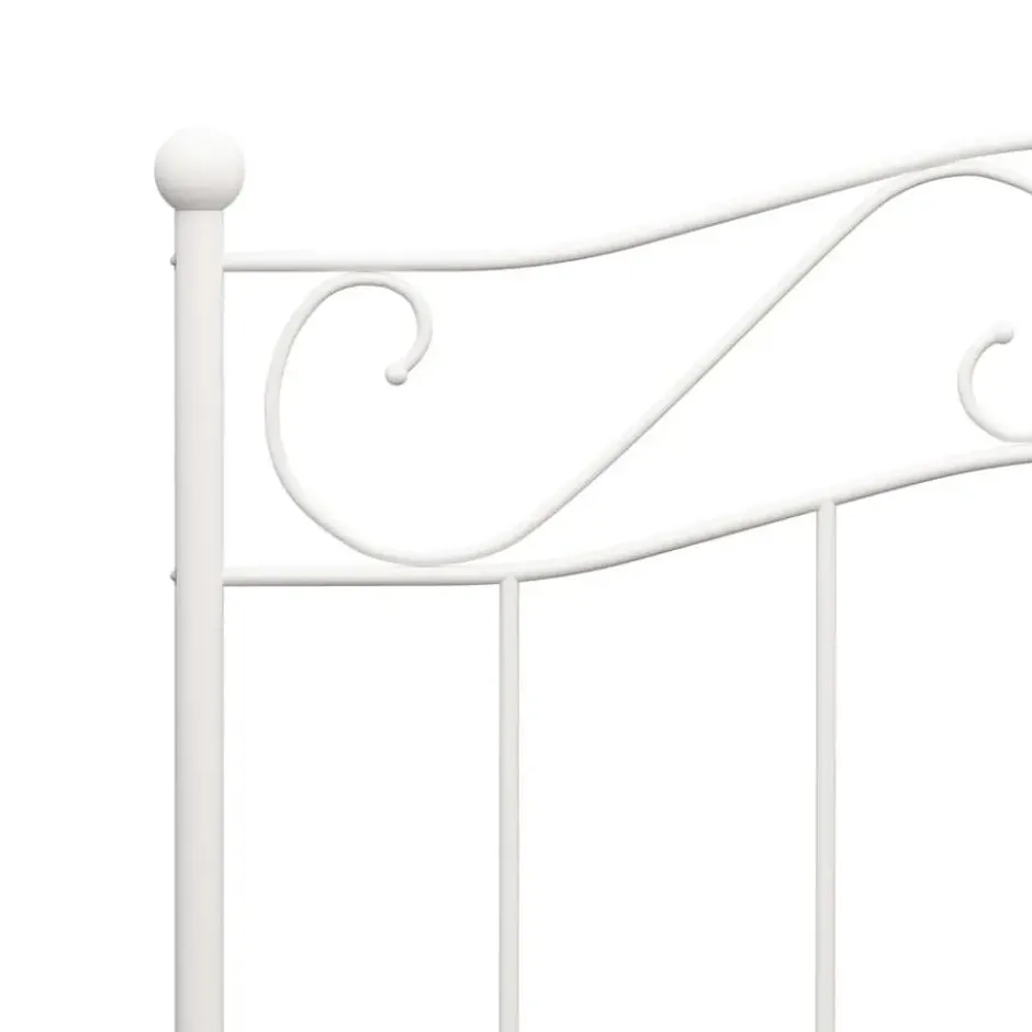 vidaXL - Bed frame - Wit - Metaal - 90 x 200 cm