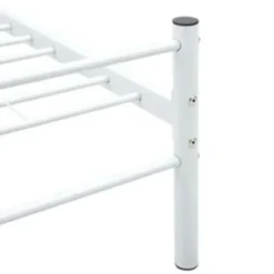 vidaXL - Bedframe - Wit - Metaal - 100 x 200 cm