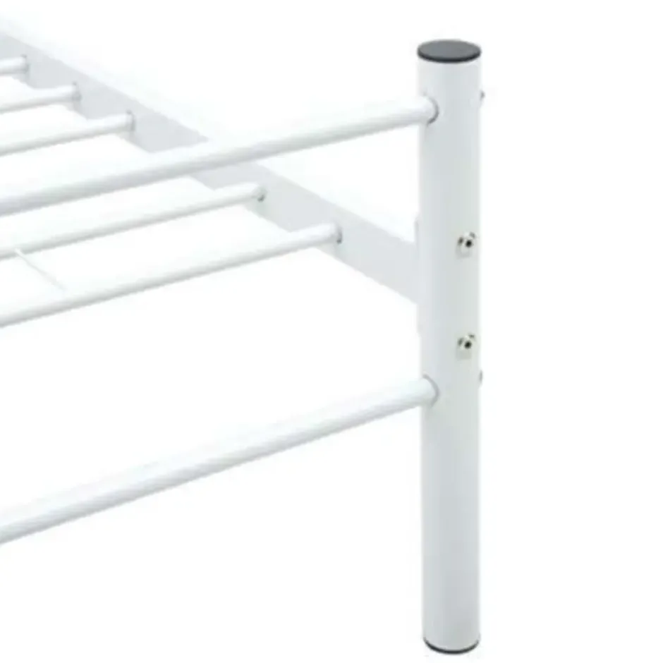 vidaXL - Bedframe - Wit - Metaal - 100 x 200 cm