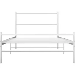 vidaXL - Bedframe - Wit - Metaal - 100 x 200 cm