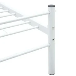 vidaXL - Bedframe - Wit - Metaal - 100 x 200 cm