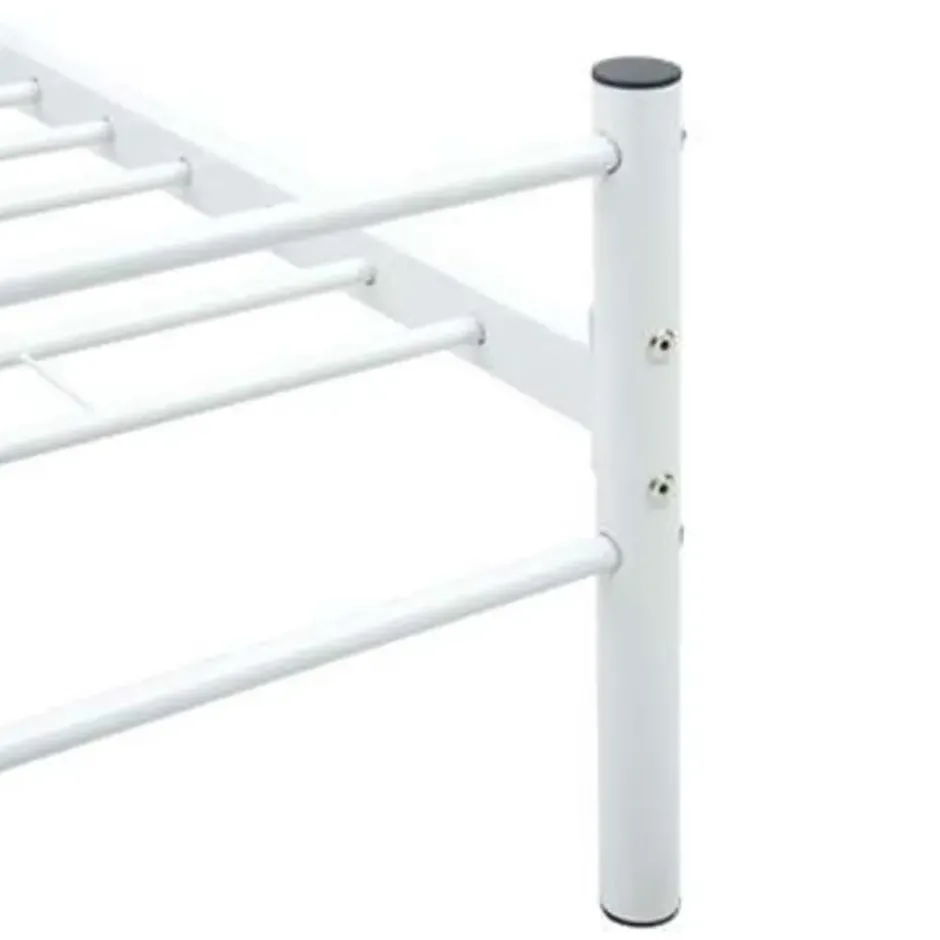 vidaXL - Bedframe - Wit - Metaal - 100 x 200 cm
