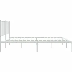 vidaXL - Bedframe - Wit - Staal - 120 x 200 cm