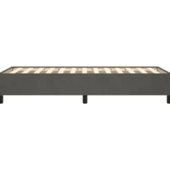 vidaXL - Bed frame zonder matras - Donkergrijs- Fluweel - 90x200 cm