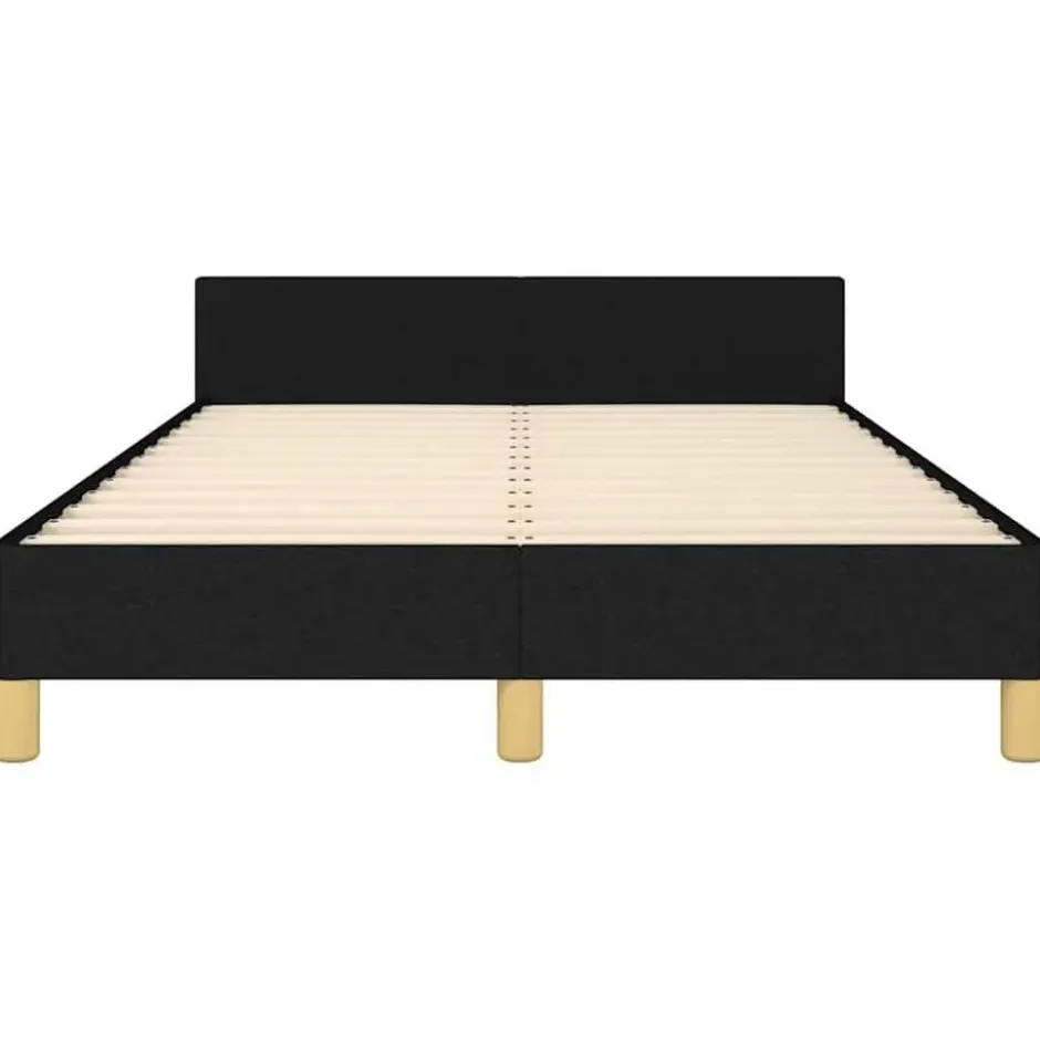 vidaXL - Bed frame zonder matras - Zwart - Stof - 120x200 cm