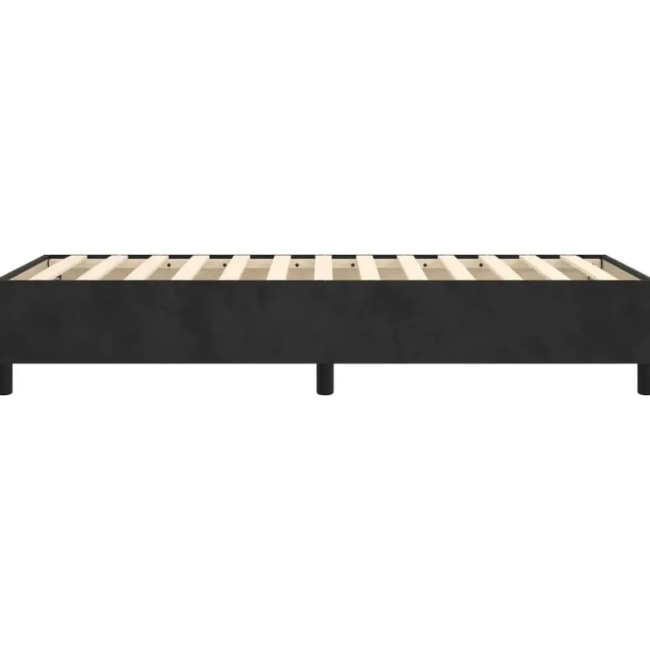 vidaXL - Bed frame zonder matras - Zwart - Fluweel - 90x200 cm