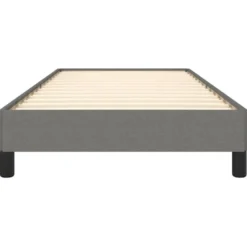 vidaXL - Bed frame zonder matras - Grijs en zwart - Stof - 80x200 cm